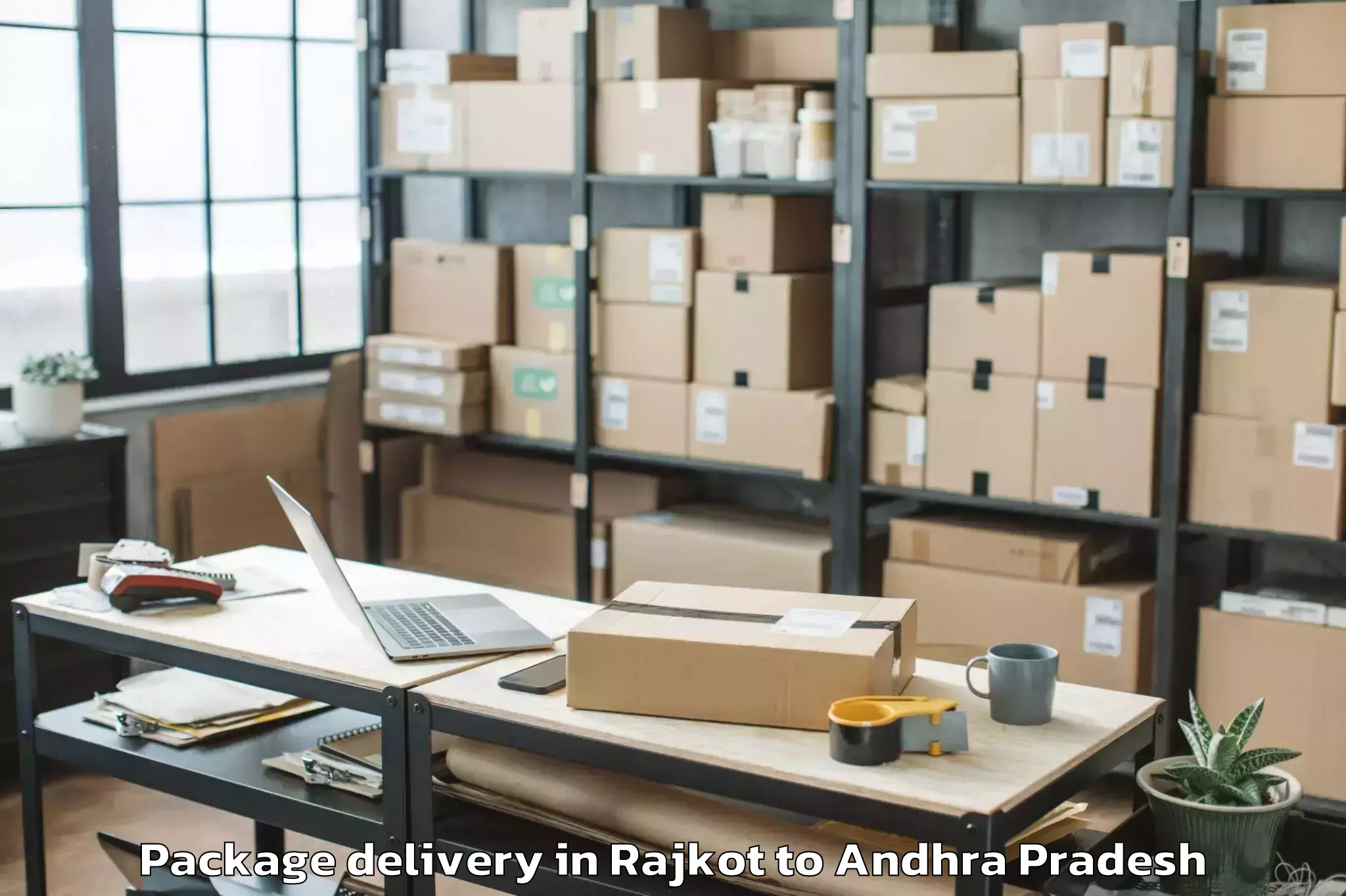 Hassle-Free Rajkot to Yanamalakuduru Package Delivery